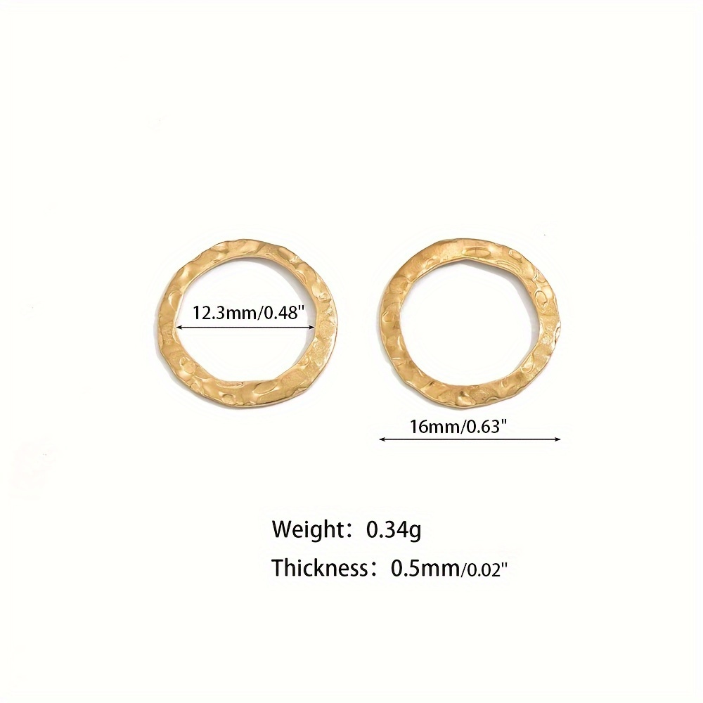 20pcs Original Brass Hollow Flat Round Pendant for DIY Jewellery Making